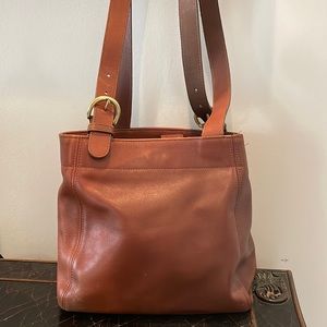 Vintage Brown Leather Coach bag